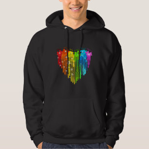 Autismus Bewusstseinsbildung Colorwater Heart imme Hoodie