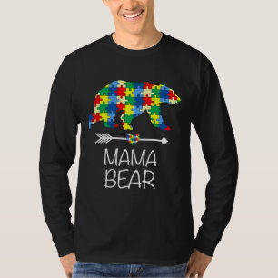 Autismus Bewusstseinsbildung Mama Bärenautismus T-Shirt