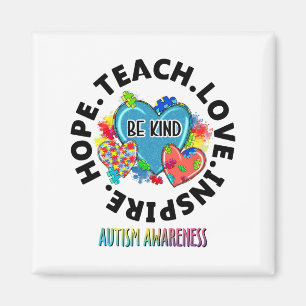 Autismus Bewusstseinslehrer Lehrer Lehre Liebe Tea Magnet