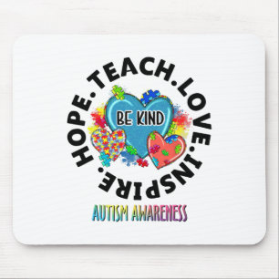 Autismus Bewusstseinslehrer Lehrer Lehre Liebe Tea Mousepad