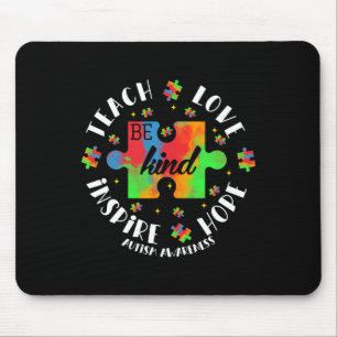 Autismus Bewusstseinslehrer Puzzle lehrt Hoffnung Mousepad