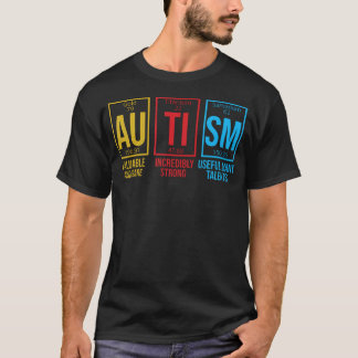 Autismus-Bewusstseinsmonat Asd Periodensystem Für T-Shirt