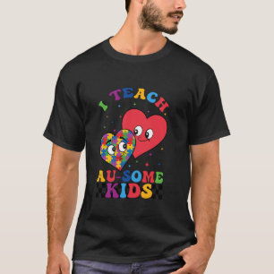 Autismus-Bewusstseinsmonat Ich unterrichte Au-some T-Shirt