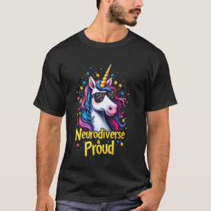 Autismus-Bewusstseinsmonat Neurodiversität Einhorn T-Shirt
