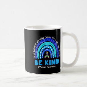 Autismus-Bewusstseinsmonat Unterstützung Sei Freun Kaffeetasse