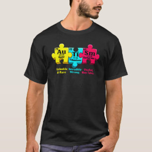Autismus-Bewusstseinsmonats-Puzzleteil Chemisches T-Shirt