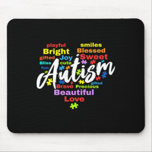 Autismus-Bewusstseinsmonatsfarben Mousepad