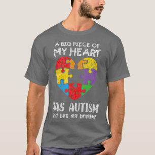Autismus Bewusstseinsschwester Bruder Autistische T-Shirt