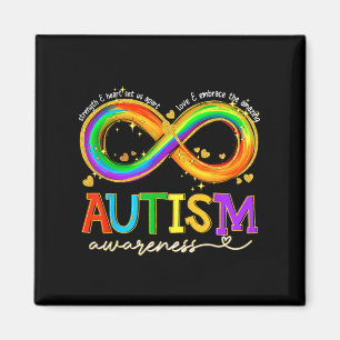 Autismus Bewusstseinsstärke und Herz Set uns Teil Magnet