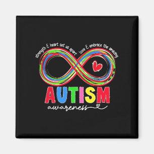 Autismus Bewusstseinsstärke und Herz Set uns Teil  Magnet