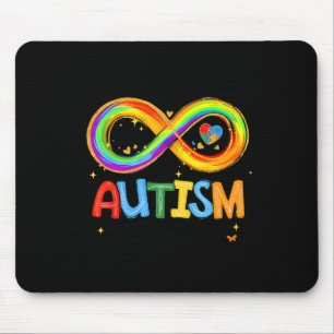 Autismus Bewusstseinsstärke und Herz Set uns Teil Mousepad
