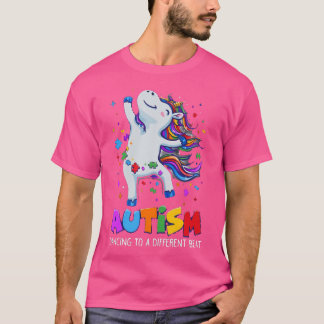 Autismus Bewusstseinsstörung Einhorn Puzzle Stückc T-Shirt