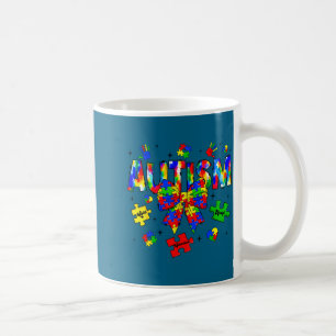 Autismus-Bewusstseinstag Coquette-Bogen Puzzleteil Kaffeetasse