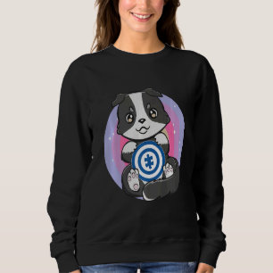 Autismus Border Collie Puzzle Piece Niedlich Herdi Sweatshirt