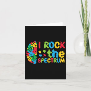 Autismus Brain I Rock the Spectrum Awareness Boys Karte