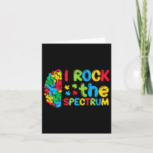 Autismus Brain I Rock the Spectrum Awareness Boys Karte
