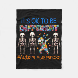 Autismus Brauchbarkeit - Skelett Abbben Autistisch Fleecedecke
