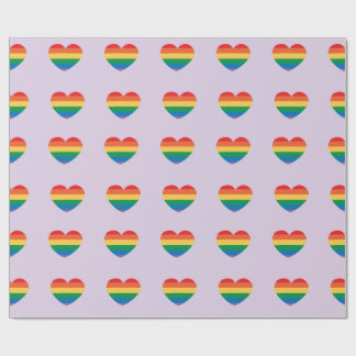 Autismus Bunte Regenbogenherzen Autistischer Gebur Geschenkpapier
