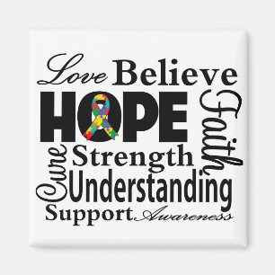 Autismus Collage of Hope Magnet