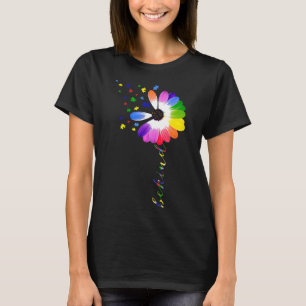 Autismus-Daisy Dandelion Sei freundlich Autismus B T-Shirt
