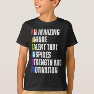 Autismus Definition Autismus Aufklärung Monat Unte T-Shirt