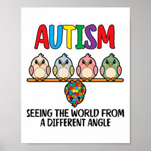 Autismus, der die Welt aus einem anderen Winkel si Poster