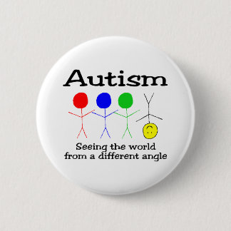 Autismus, der die Welt von einem anderen Winkel Button