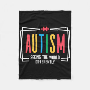Autismus Die Welt anders sehen Autism Awareness Fleecedecke