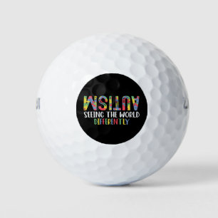 Autismus Die Welt anders sehen Autism Awareness Golfball