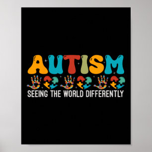 Autismus Die Welt anders sehen Autism Awareness Poster