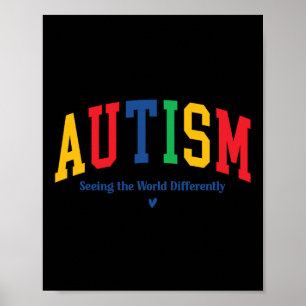Autismus Die Welt anders sehen Autism Bewusstsein Poster