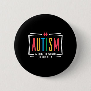 Autismus Die Welt anders sehen Autismusanerkennung Button