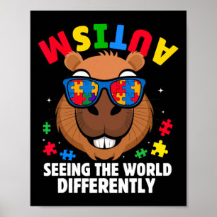 Autismus Die Welt anders sehen Bewusstseins-Capy Poster
