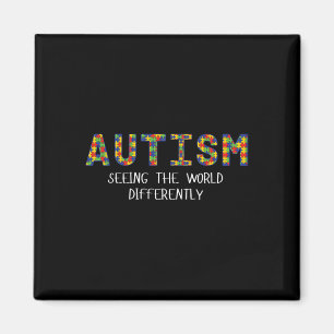 Autismus - Die Welt anders sehen Grafik T-Shirt Magnet