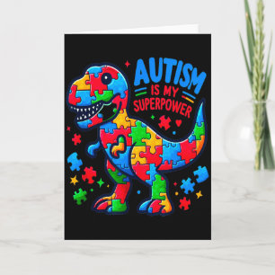 Autismus - Dinosaurier - Puzzle - Bogen - Autismus Karte