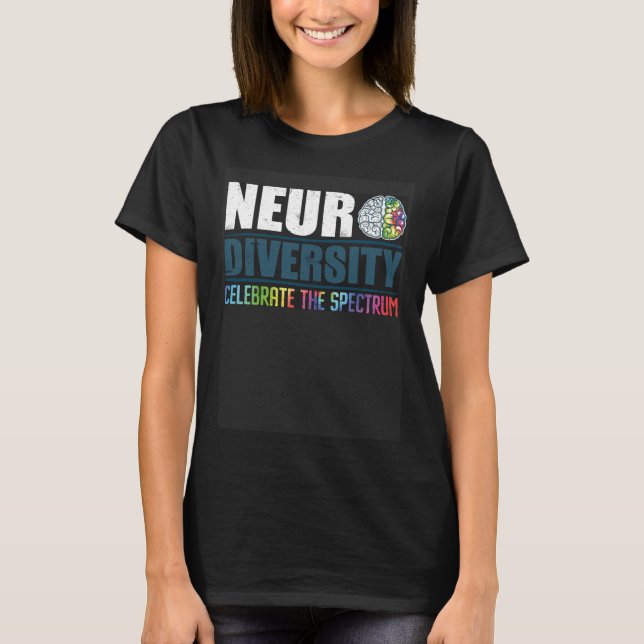 Autismus-Diversity Neurovielfalt T-Shirt (Vorderseite)