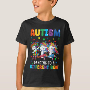 Autismus Einhorn tanzt zu einem anderen Beat Autis T-Shirt