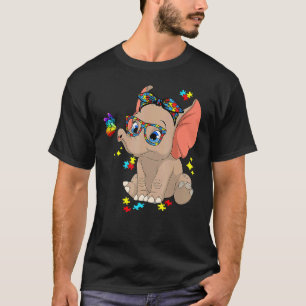 Autismus Elefant Brille Bewusstsein Autismus Kind T-Shirt