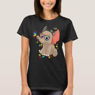 Autismus Elefant Brille Bewusstsein Autismus Kind T-Shirt