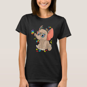 Autismus Elefant Brille Bewusstsein Mutter Kinder  T-Shirt