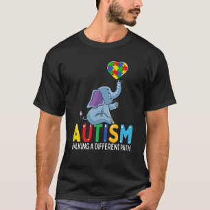 Autismus Elefant, der einen anderen Weg für Kinder T-Shirt