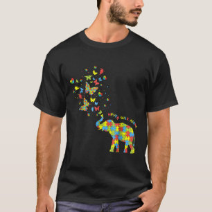 Autismus-Elefanten Und Schmetterlinge Autismus-Bew T-Shirt