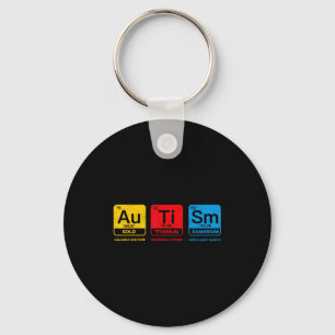 Autismus-Elemente au ti sm Periodensystem Autismus Schlüsselanhänger