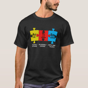 Autismus Elemente Periodische Tafelbewusstsein ASD T-Shirt