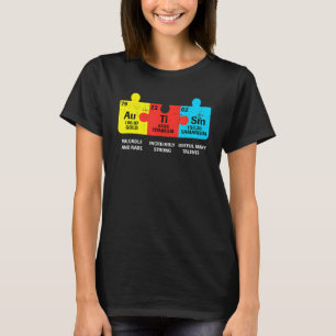 Autismus Elemente Periodische Tafelbewusstsein ASD T-Shirt