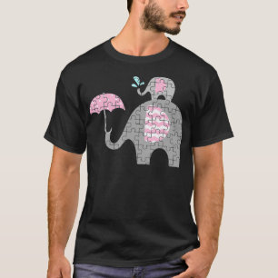 Autismus Elephant Mama Autismus Kinderbewusstsein  T-Shirt