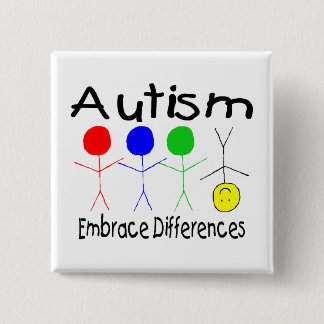 Autismus Embrace Differenzen (Menschen) Button