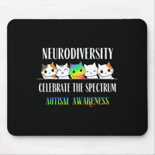 Autismus Embrace Neurodiversity feiert Funny Spec Mousepad