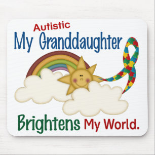 Autismus ERHELLT MEINE WELT1 Enkelin Mousepad