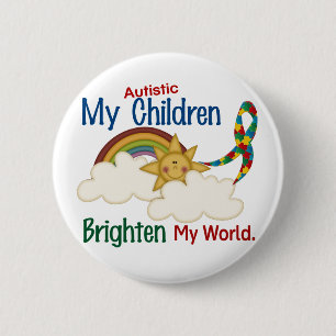 Autismus ERHELLT MEINE WELT1 Kinder Button